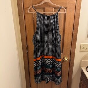 Lane Bryant Elastic Waist Knee-Length Halter Dress - Size 26/28